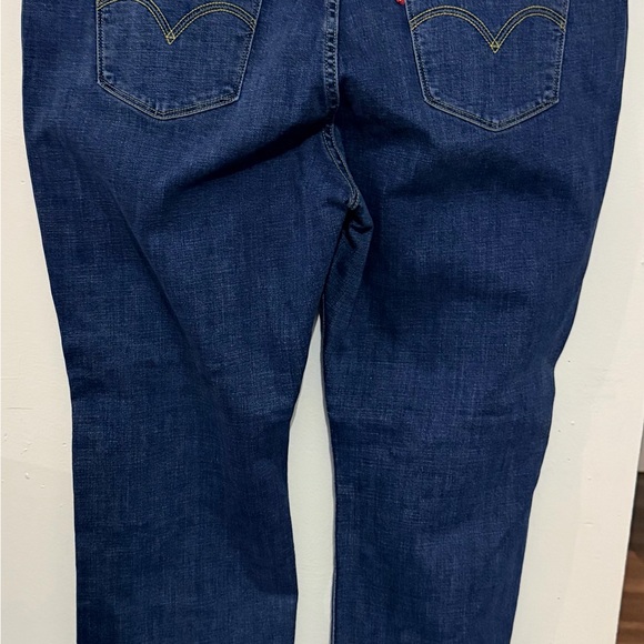 Levi's Dark Blue Straight Fit Jeans - Picture 3 of 7